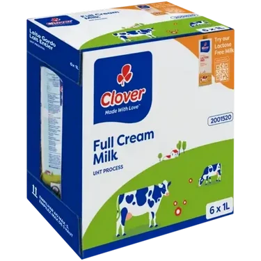 Clover Full Milk 1lt x 6